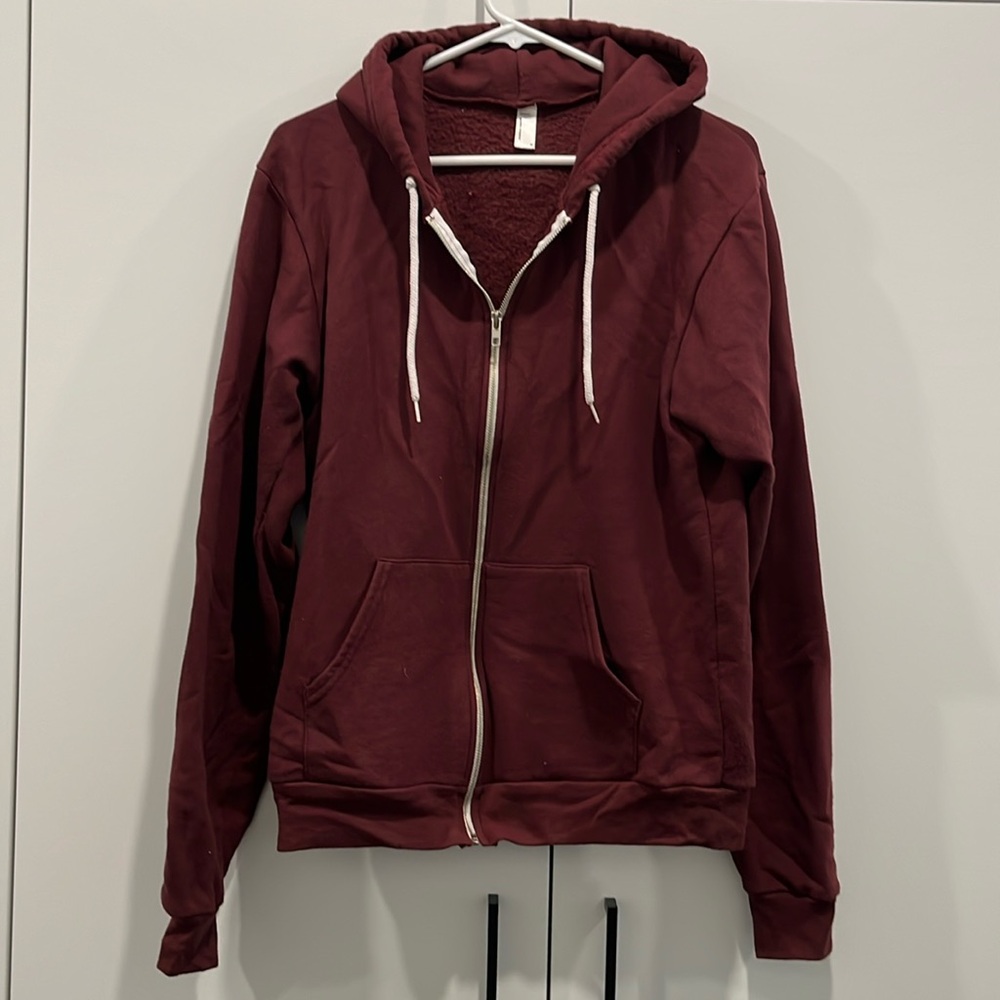 American Apparel zip front hoodie